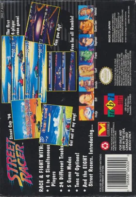 Street Racer (USA) (Beta) box cover back